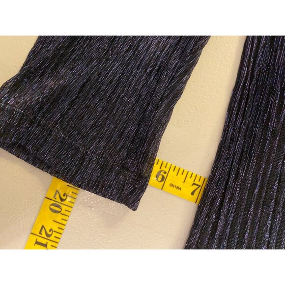 Dressbarn Open Front Jacket & Attached Top Black Metallic Medium - Picture 11 of 11